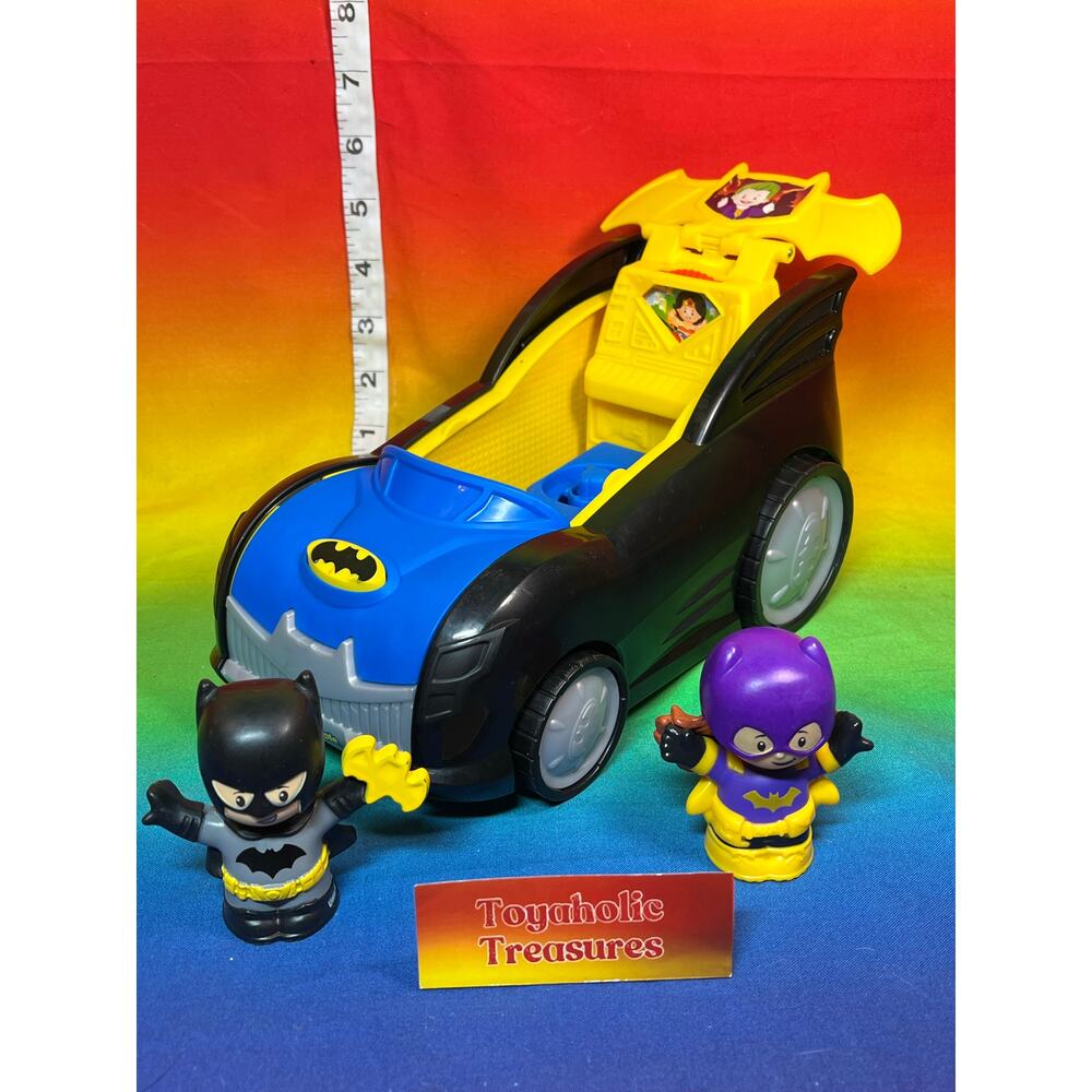 Fisher Price Little People Transforming Batmobile Batcave Super Hero Figures